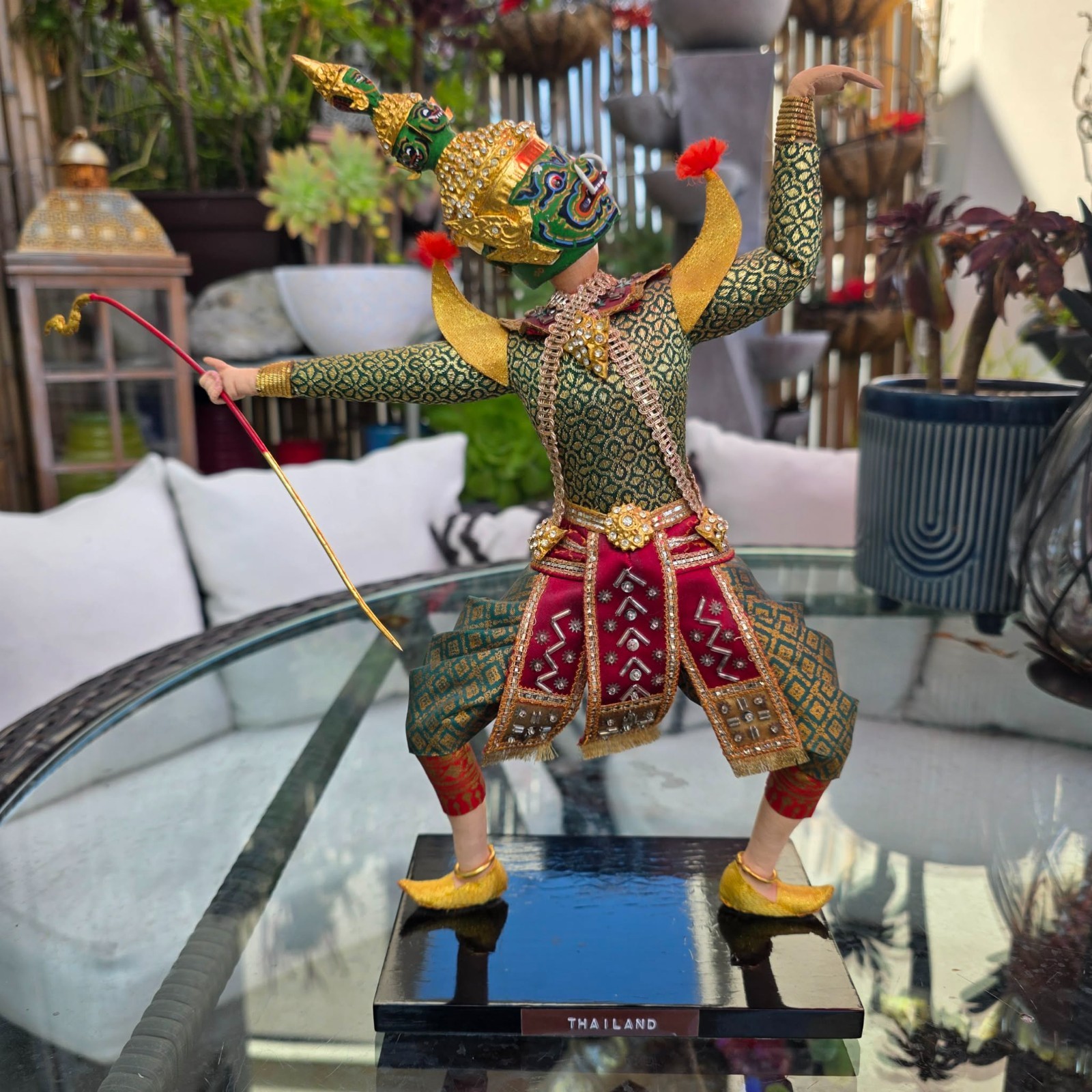 Vintage Traditional Thai Khon Doll 13" Vintage Traditional Thai Khon Doll 13"