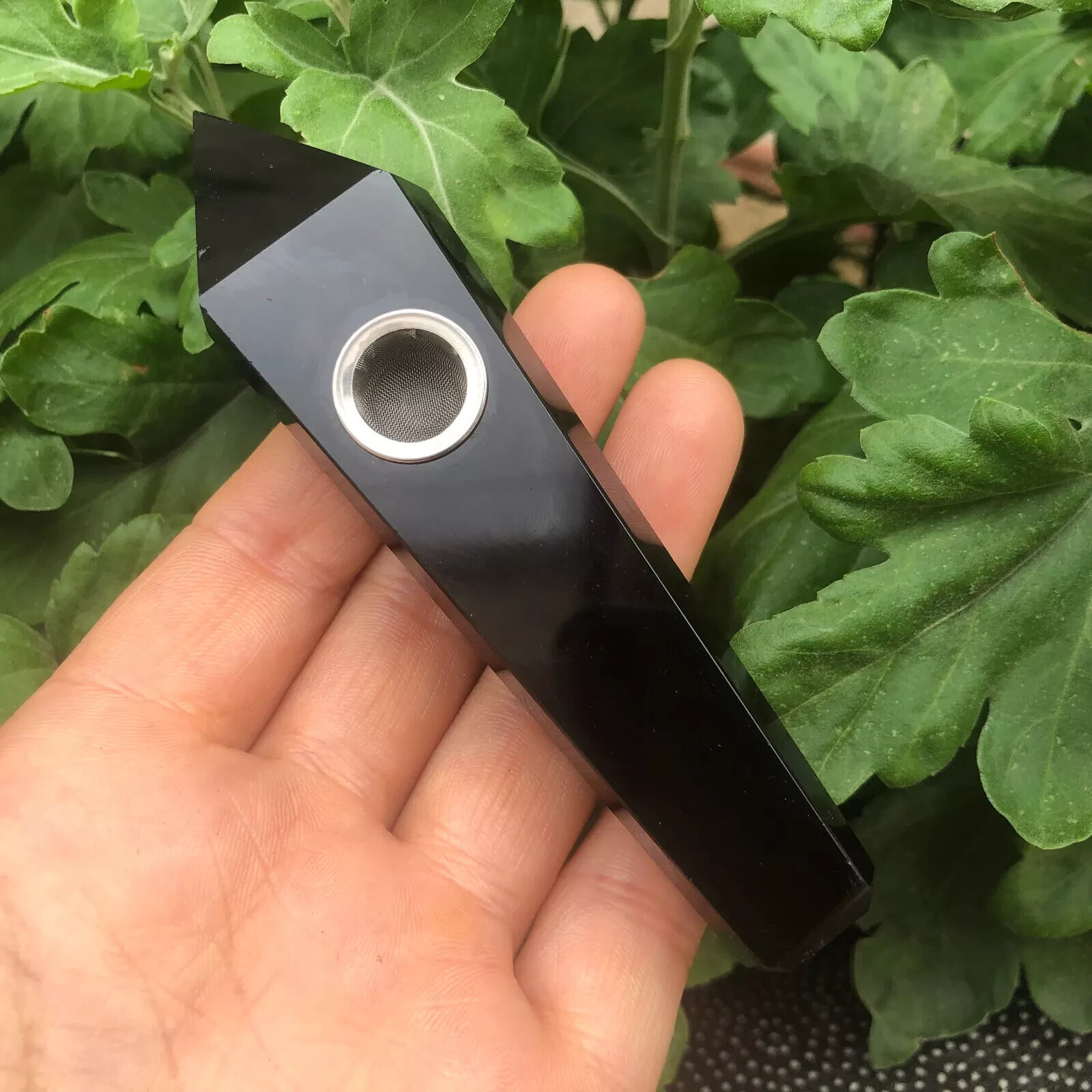 Natural Black Obsidian Quartz Smoking Pipe Healing Crystal Point Wand Stone Rock Natural Black Obsidian Quartz Smoking Pipe Healing Crystal Point Wand Stone Rock