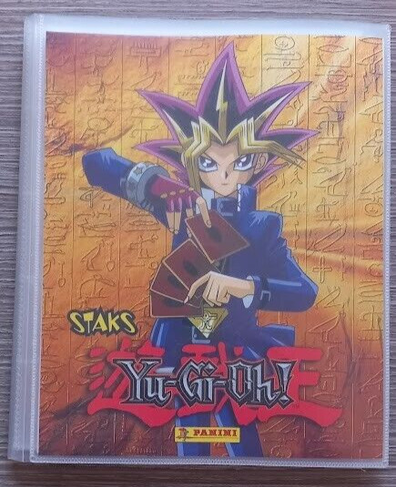 BINDER ALBUM -YU-GI-OH - PANINI - SET 1/100 STAKS COMPLETE PERFECT.