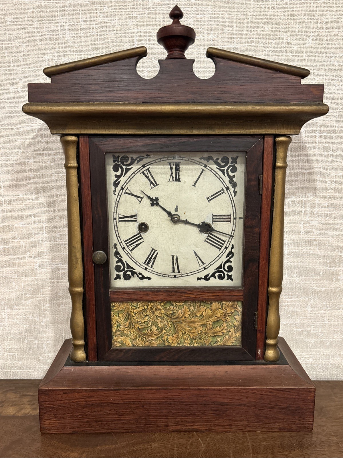 Antique Waterbury Clock Co. Ruby Model Cottage Clock - Runs Antique Waterbury Clock Co. Ruby Model Cottage Clock - Runs