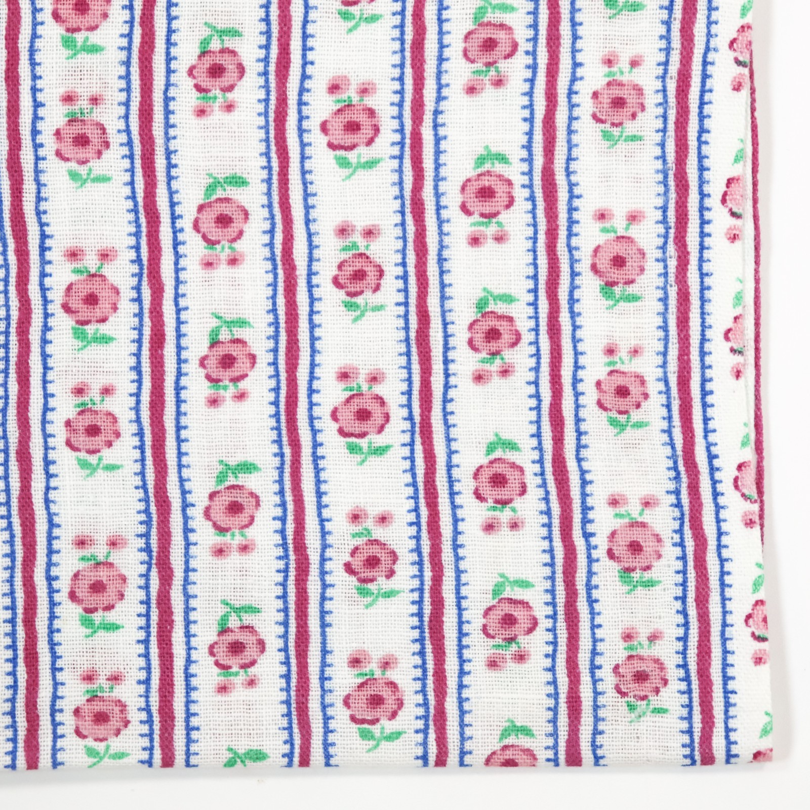 Vtg Feedsack Fabric 1940s 18x21 Cute Pink Stripes Blue Floral Flower Floursack Vtg Feedsack Fabric 1940s 18x21 Cute Pink Stripes Blue Floral Flower Floursack