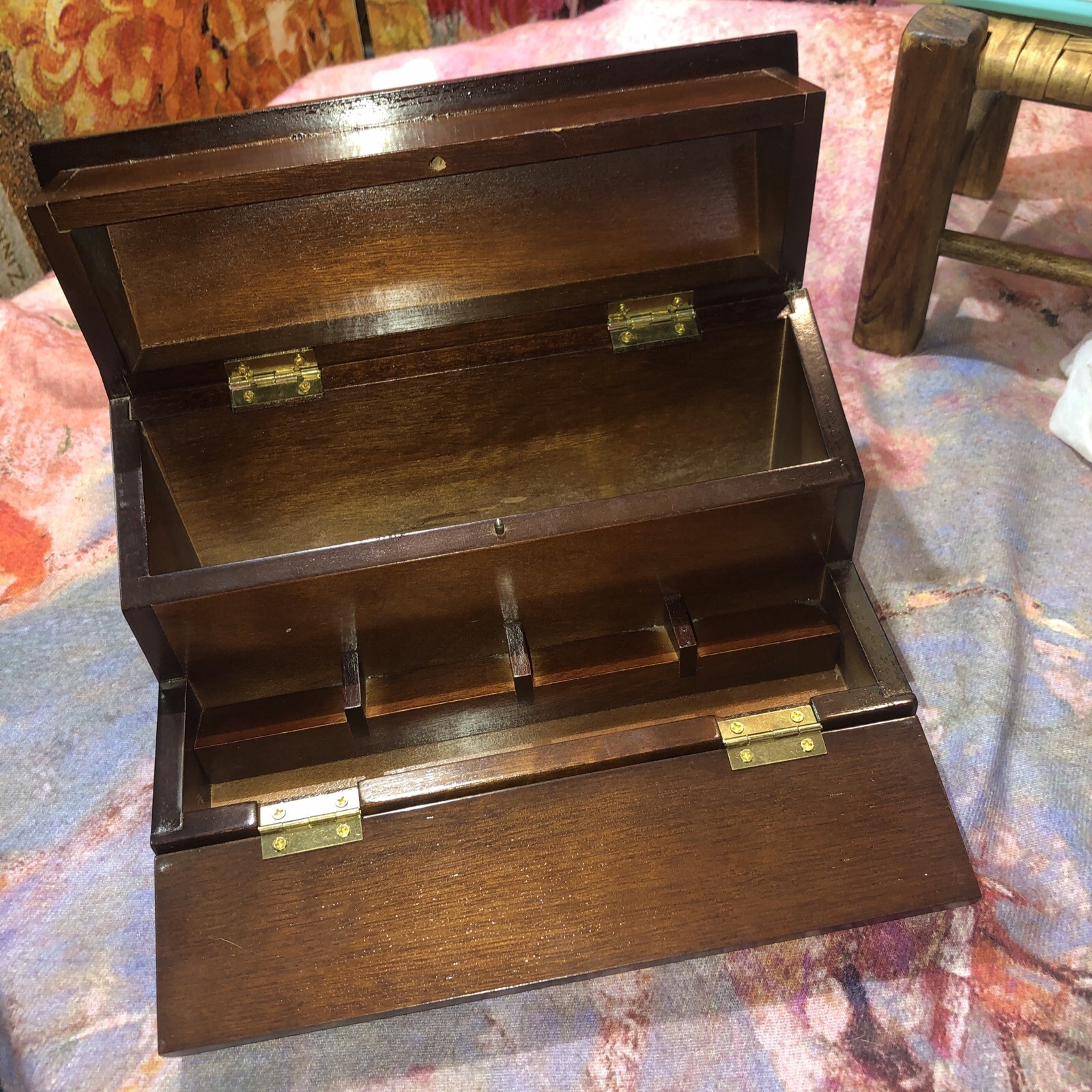 The Bombay Company Wooden Desk Organizer Vintage Trinket Jewelry Letter Box. ๐ The Bombay Company Wooden Desk Organizer Vintage Trinket Jewelry Letter Box. ๐