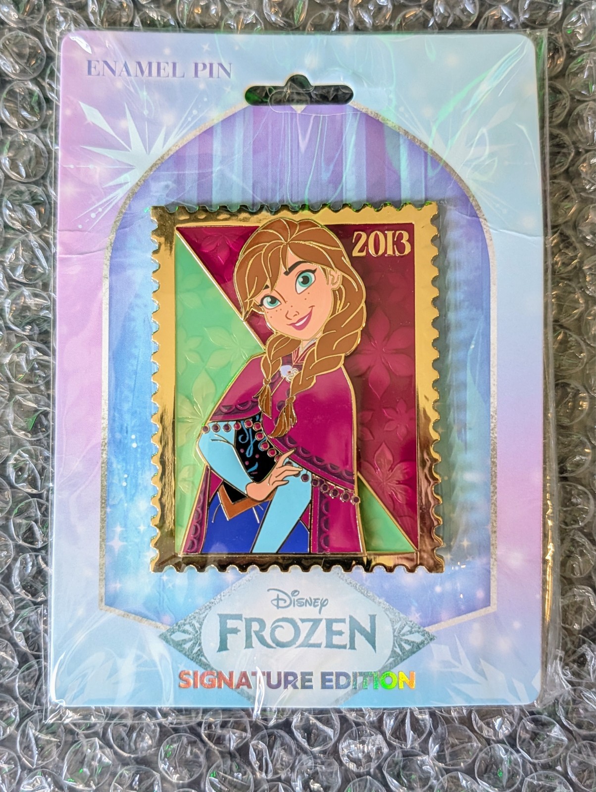 (SEALED) Disney Royal Stamp Frozen Anna Pin (SEALED) Disney Royal Stamp Frozen Anna Pin