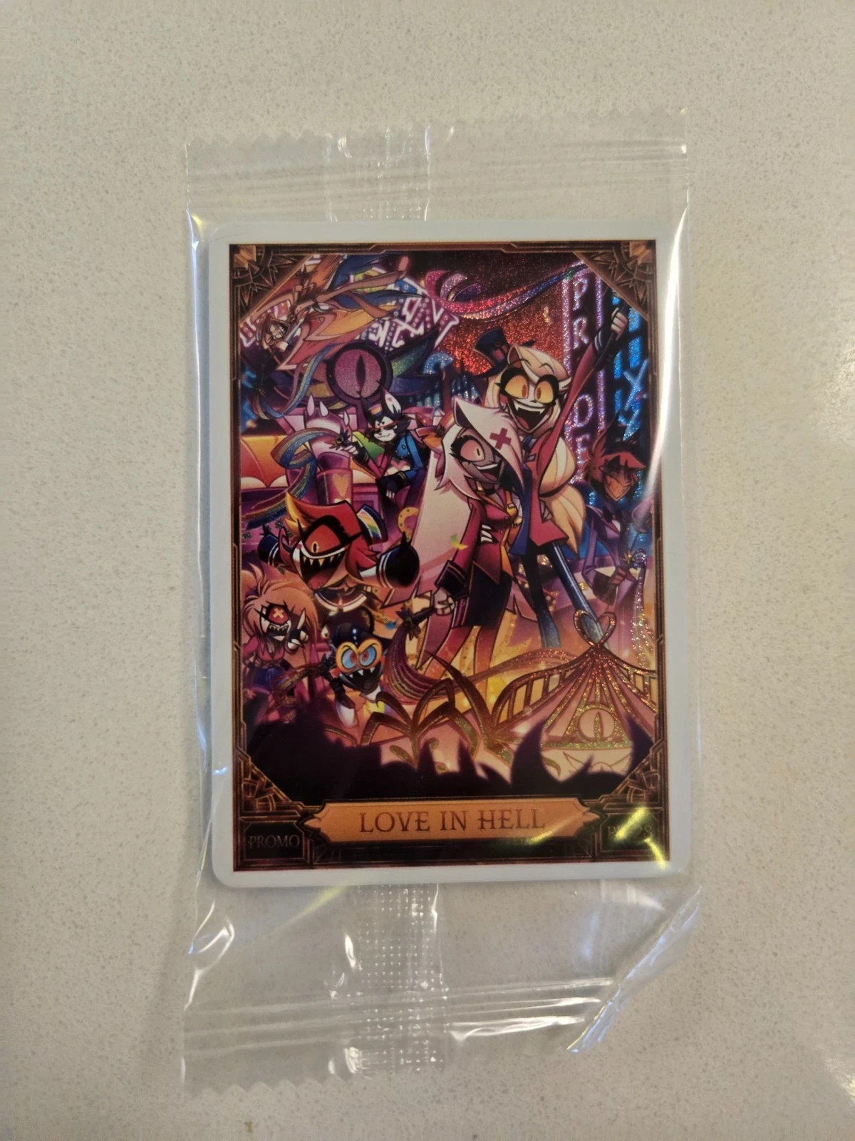 Hazbin Hotel Trading Cards Love In Hell Promo Card (PR-28) New Sealed IN HAND Hazbin Hotel Trading Cards Love In Hell Promo Card (PR-28) New Sealed IN HAND