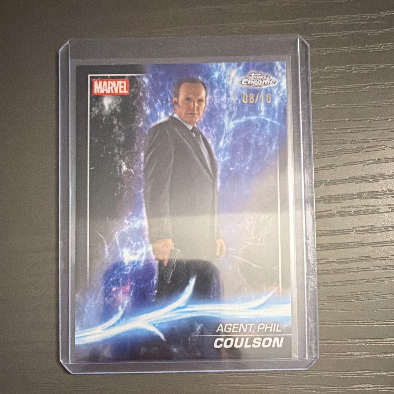 2025 Topps Chrome Marvel Studios - AGENT PHIL COULSON 8/10 black #29 2025 Topps Chrome Marvel Studios - AGENT PHIL COULSON 8/10 black #29