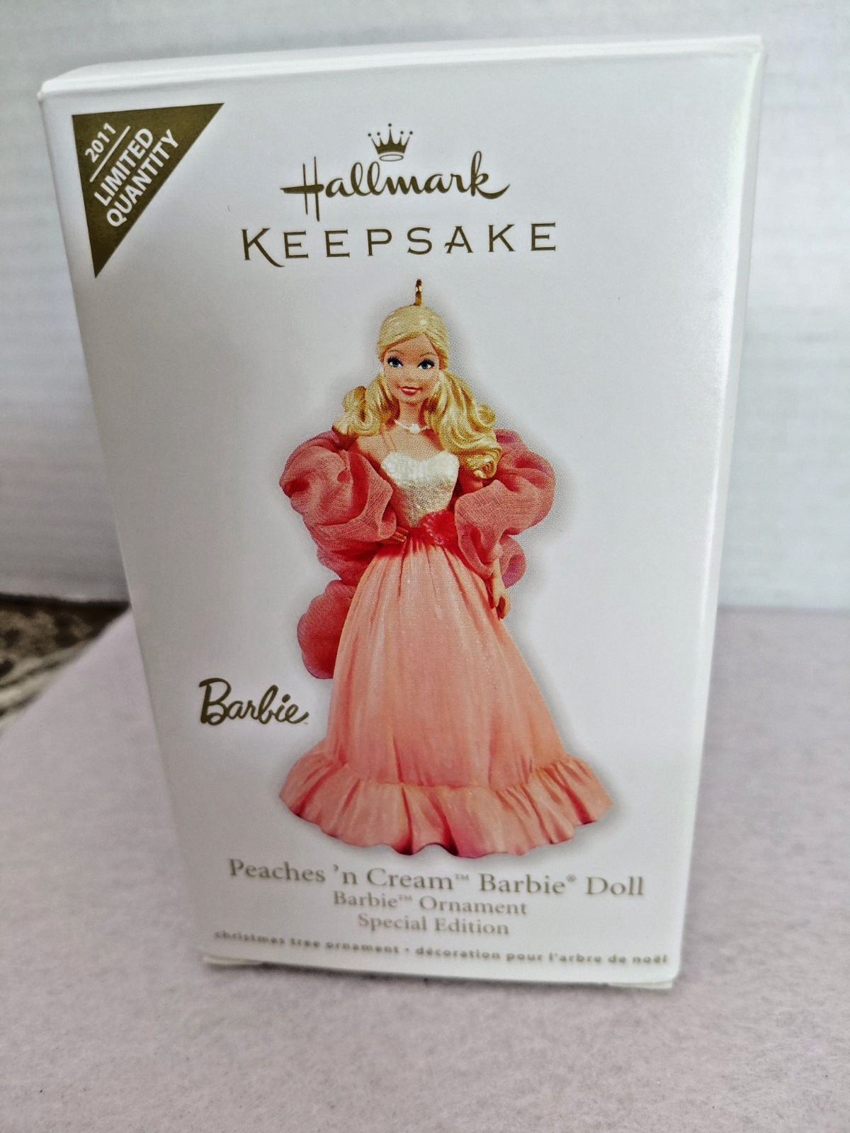 Hallmark Keepsake 2011 Barbie Peaches n' Cream Barbie Doll Ornament NIB Hallmark Keepsake 2011 Barbie Peaches n' Cream Barbie Doll Ornament NIB