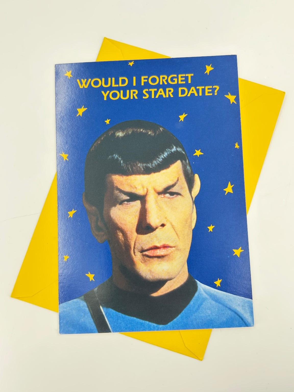 Vintage 1992 Star Trek Spock Birthday Greeting Card Hallmark "Star Date" Vintage 1992 Star Trek Spock Birthday Greeting Card Hallmark "Star Date"