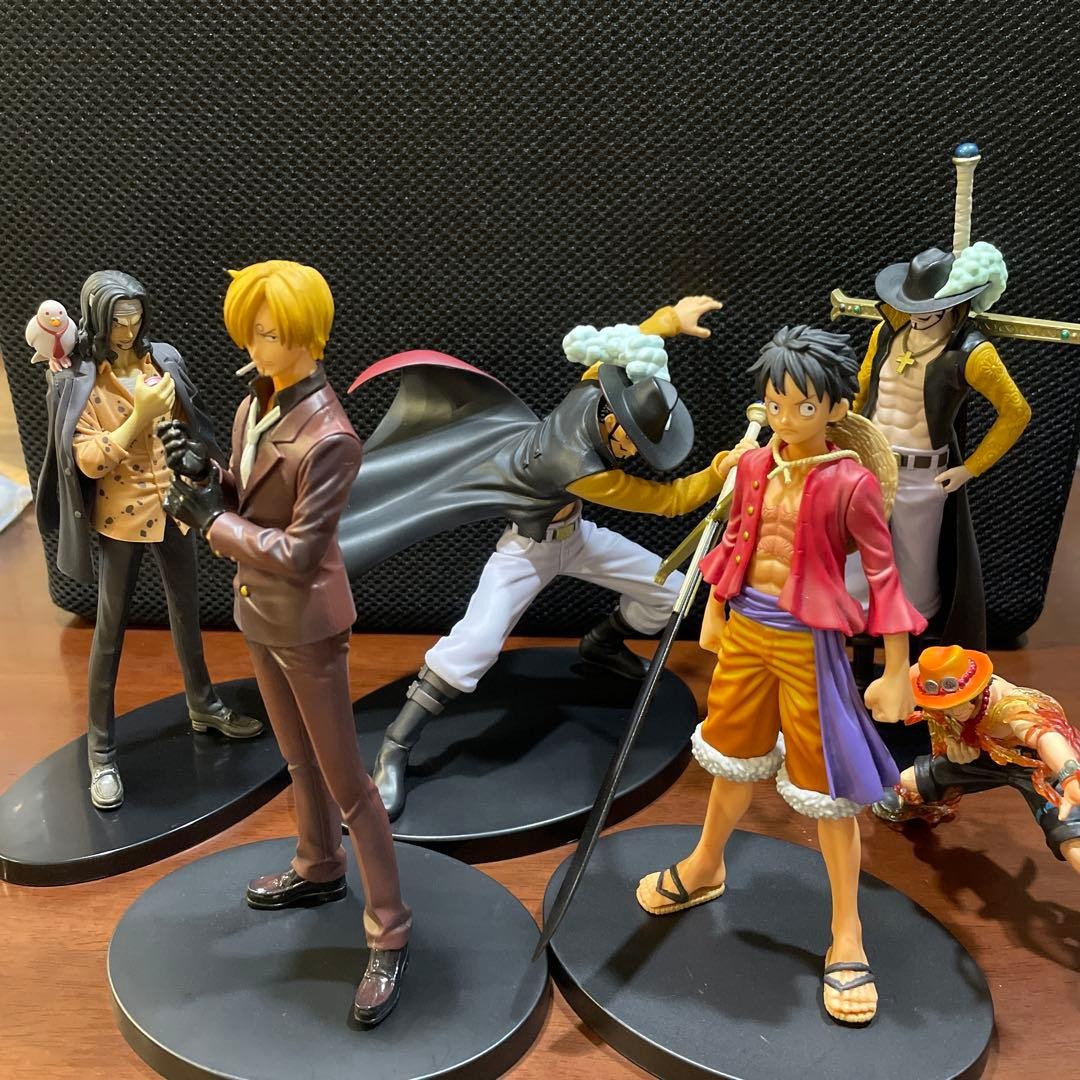 One Piece Figure Luffy Sanji Ace Lucci Mihawk Lot 6pcs Japan One Piece Figure Luffy Sanji Ace Lucci Mihawk Lot 6pcs Japan