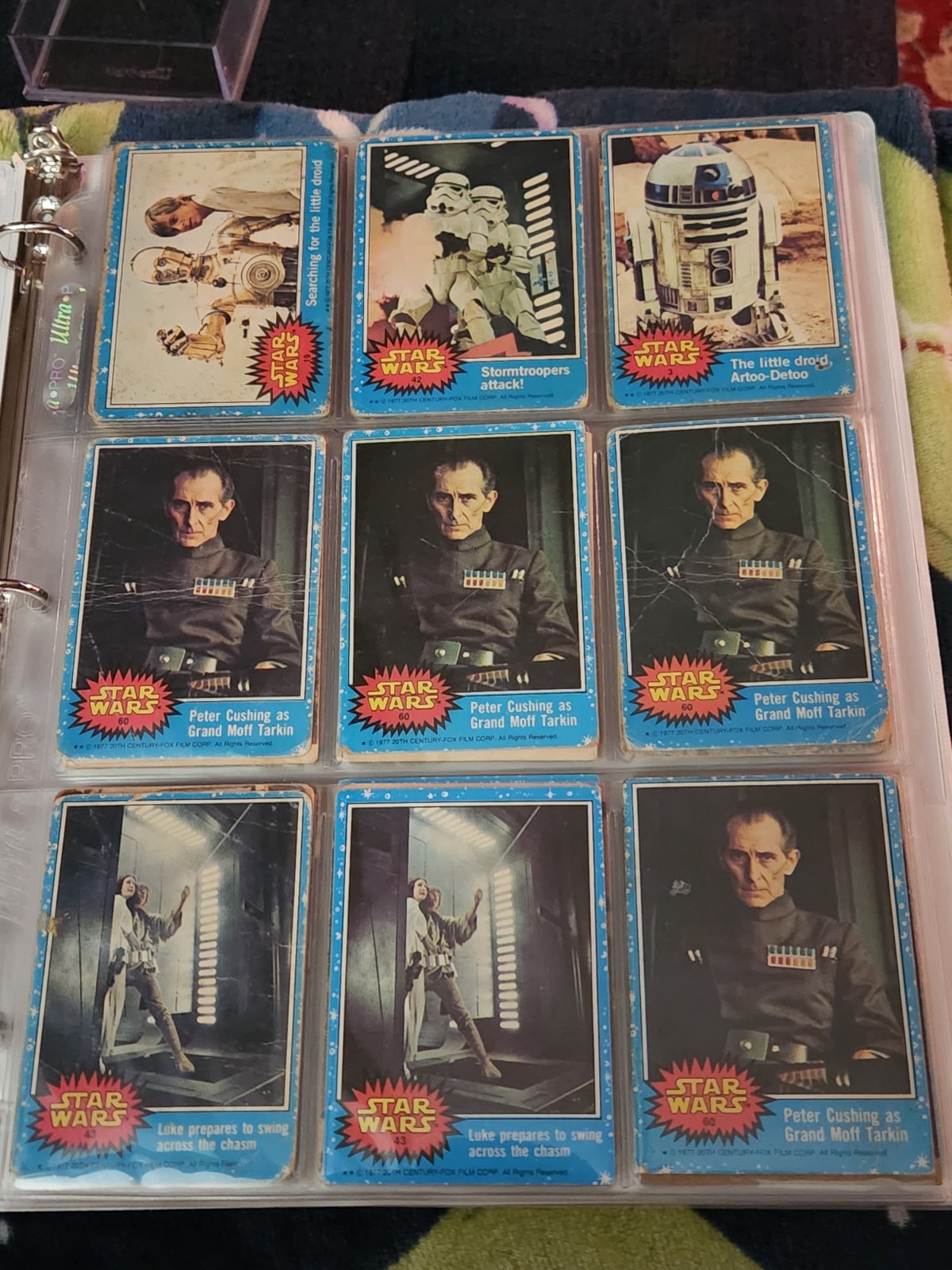 Vintage Star Wars Binder Lot - Topps 1977 Vintage Star Wars Binder Lot - Topps 1977