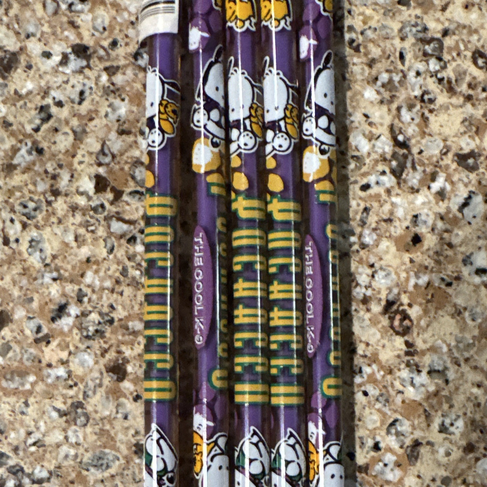 Pochacco The Cool K-9 By Sanrio 5 Pencil Set, Sanrio Collectible Pochacco The Cool K-9 By Sanrio 5 Pencil Set, Sanrio Collectible