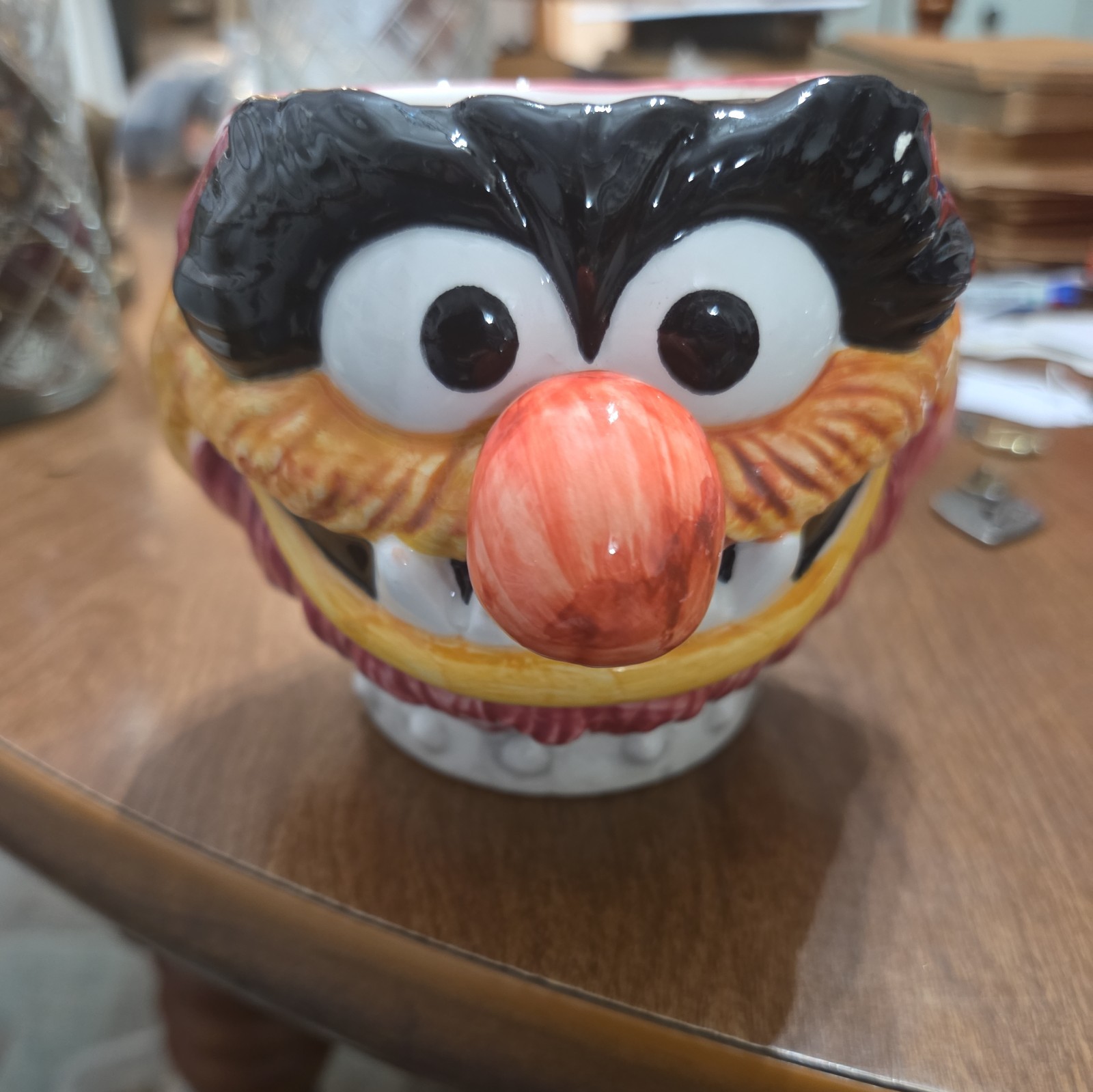 RARE Vintage 1970s Sigma Tastesetter ANIMAL Muppet Mug Jim Henson 3D Ceramic