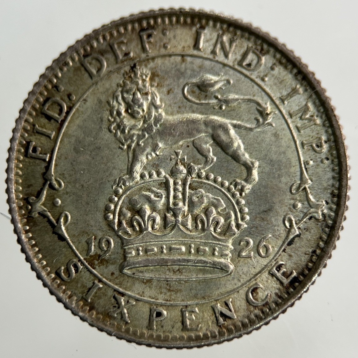 1926 George V Sixpence Silver Coin | Very High Grade 1926 George V Sixpence Silver Coin | Very High Grade