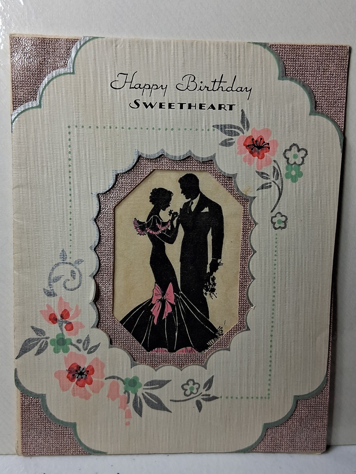 vintage happy birthday sweetheart card