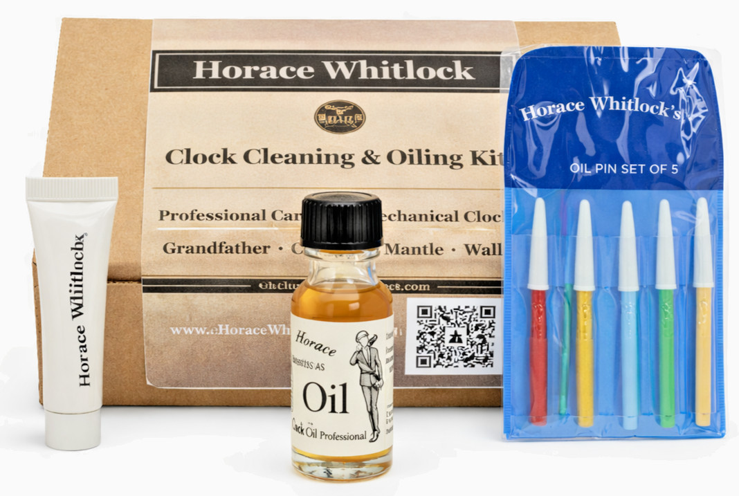 Clock Oil & Cleaning Kit – Synthetic for Grandfather & Cuckoo Clocks Clock Oil & Cleaning Kit – Synthetic for Grandfather & Cuckoo Clocks