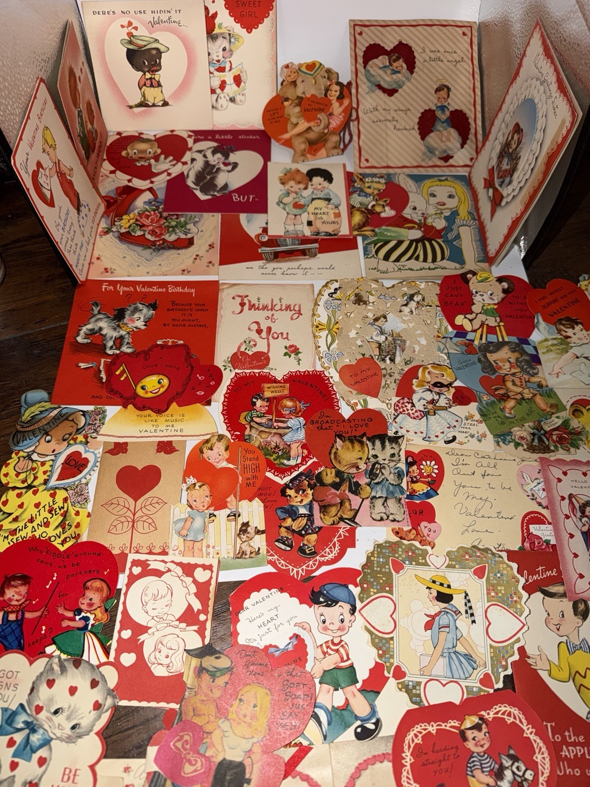 Lot 65 Vintage 1930s 40’s Valentine Cards Die Cut Pop Up Anthropomorphic … Lot 65 Vintage 1930s 40’s Valentine Cards Die Cut Pop Up Anthropomorphic …