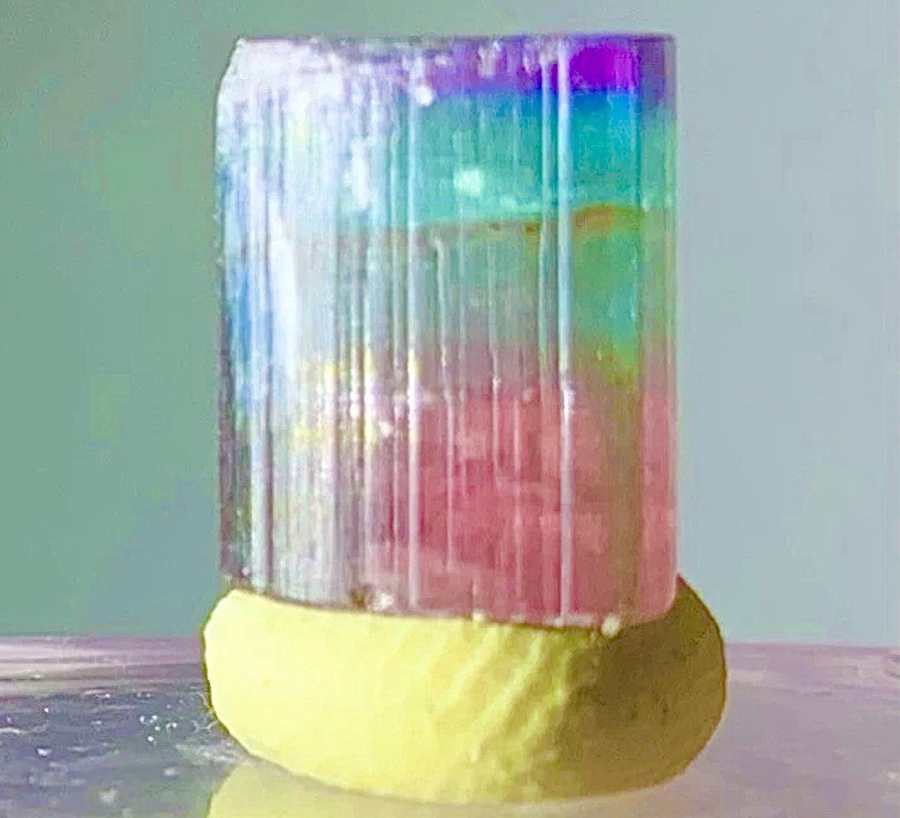 Beautiful Rare Multi Color Tourmaline Crystal Natural Raw Specimen Untreated Beautiful Rare Multi Color Tourmaline Crystal Natural Raw Specimen Untreated