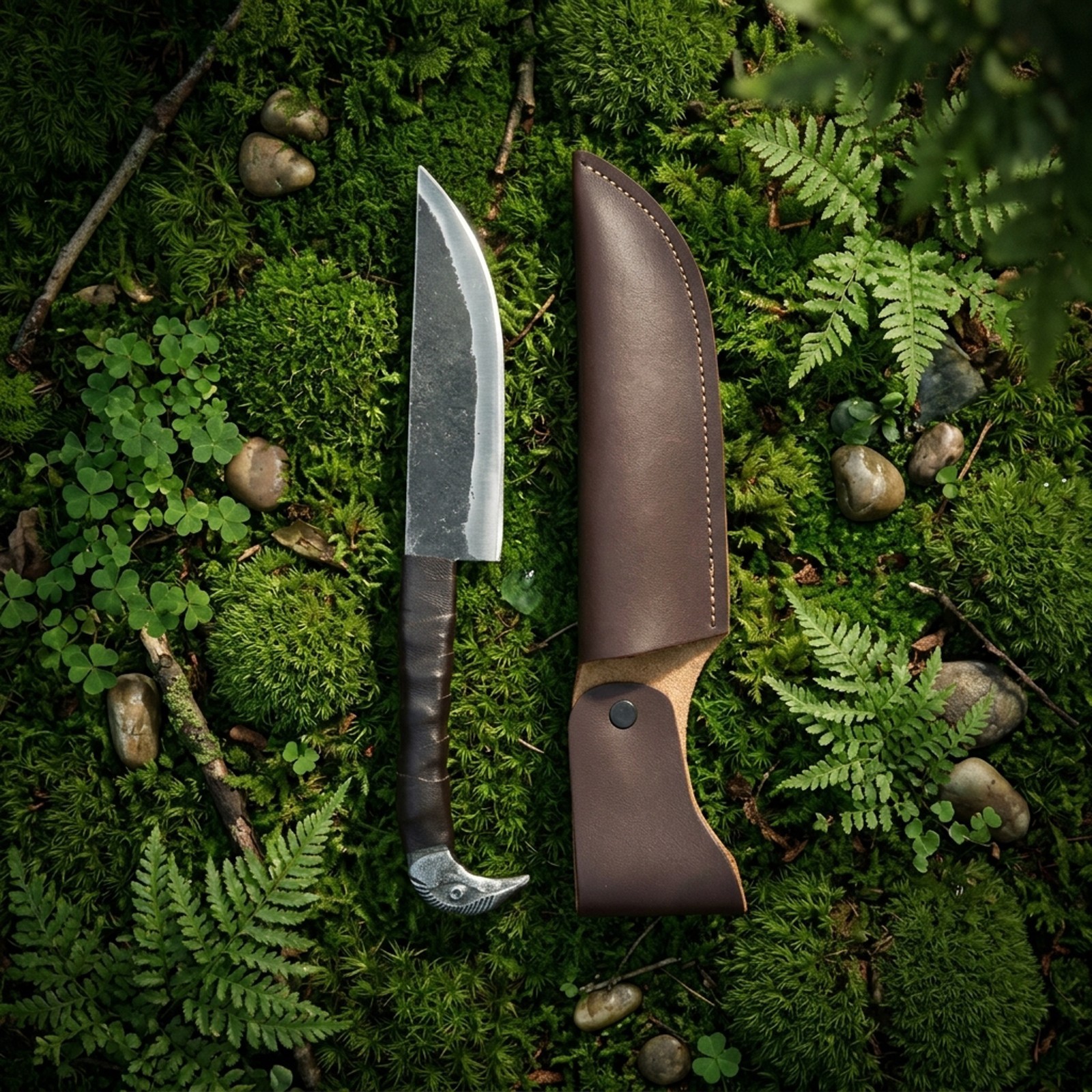 Hand Forge Sons of Odin Viking Knife 9.5” – Raven Head Hilt Hunting Knife Hand Forge Sons of Odin Viking Knife 9.5” – Raven Head Hilt Hunting Knife
