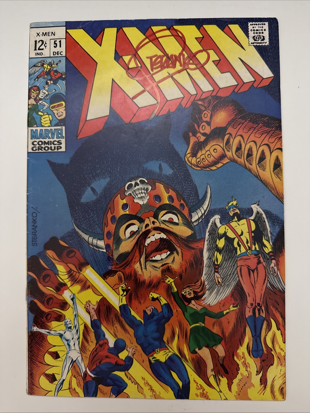 The X-Men #51 (Marvel Comics December 1968) 🔑KEY ISSUE 🔥SIGNED JIM STERANKO