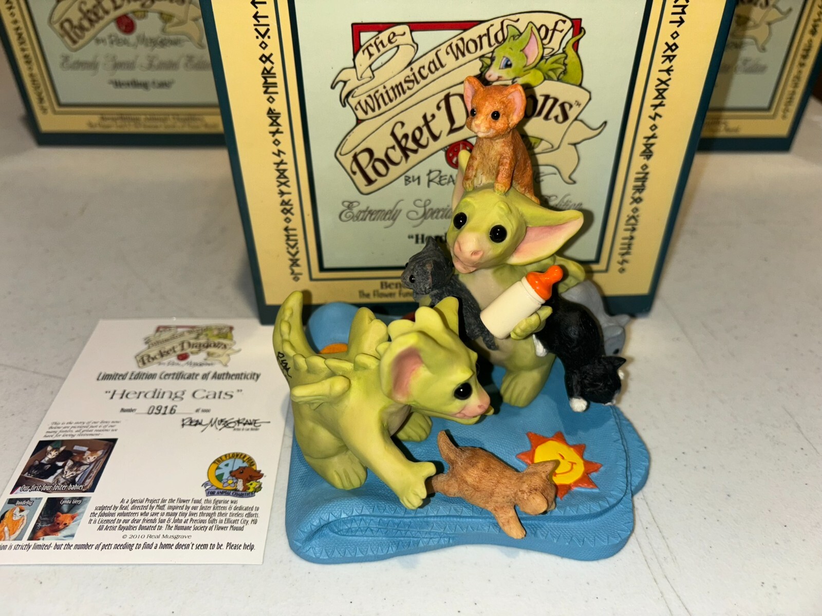 Pocket Dragons Herding Cats Real Musgrave LE1000 Brand New w Box COA Signed RARE Pocket Dragons Herding Cats Real Musgrave LE1000 Brand New w Box COA Signed RARE