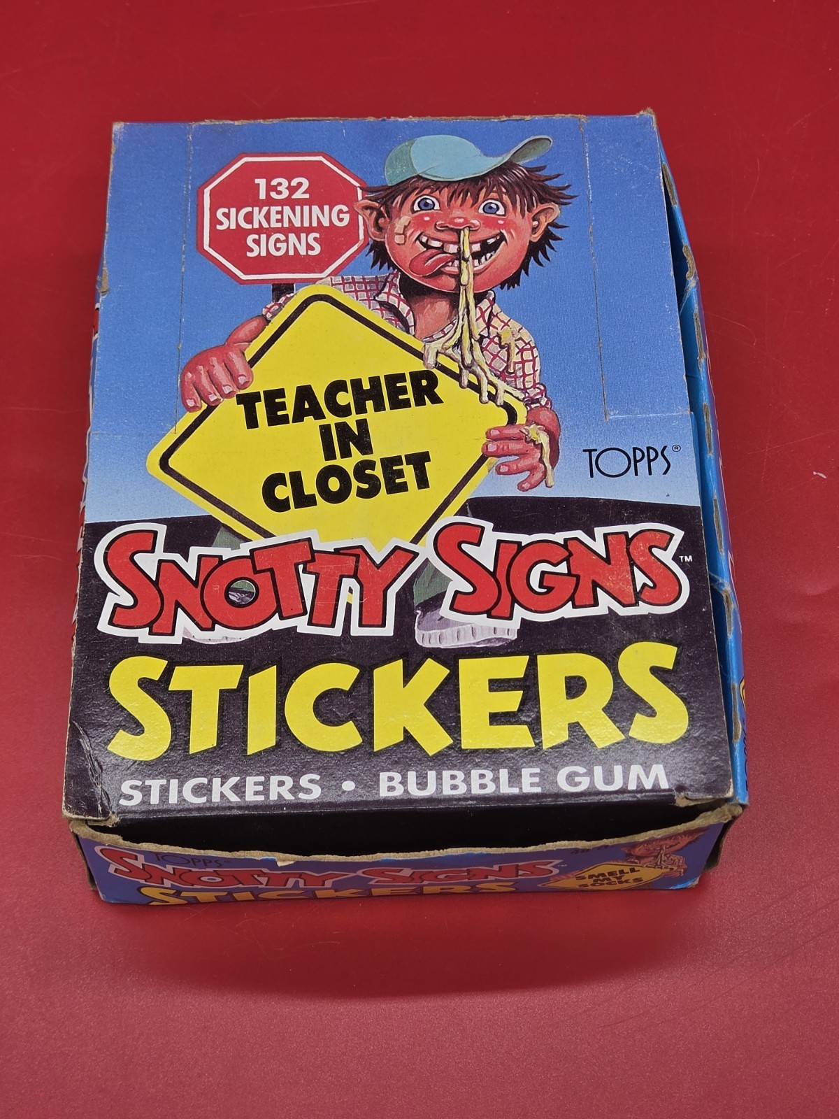 1986 Topps Snotty Signs Stickers Box Of 47 Packs 1986 Topps Snotty Signs Stickers Box Of 47 Packs