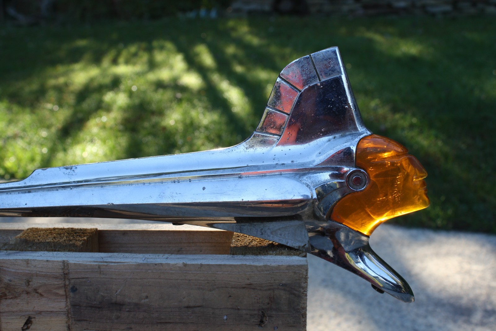 RARE VINTAGE 1950s PONTIAC CHIEFTAIN Hood Ornament 514870 Nice ORIGINAL RARE VINTAGE 1950s PONTIAC CHIEFTAIN Hood Ornament 514870 Nice ORIGINAL