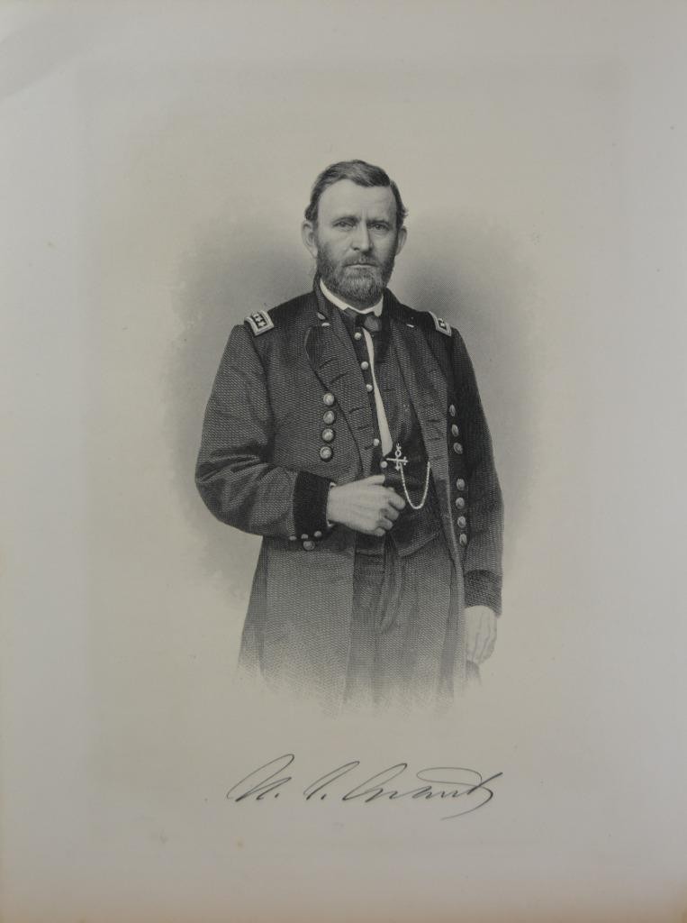 Antique United States Civil War General U.S. Grant Art 1878 American History