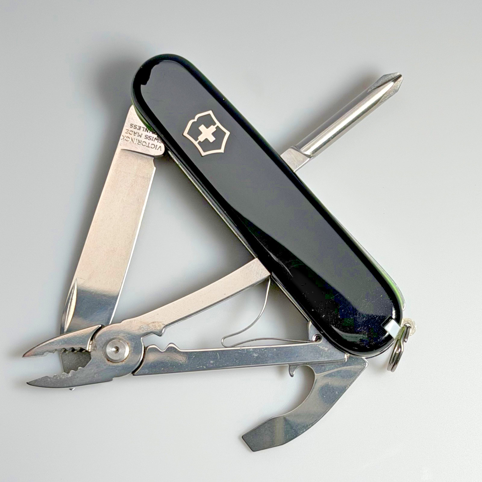 Victorinox Mechanic Jr Pliers Combo Modified  Green G10 Liner Plus Scales