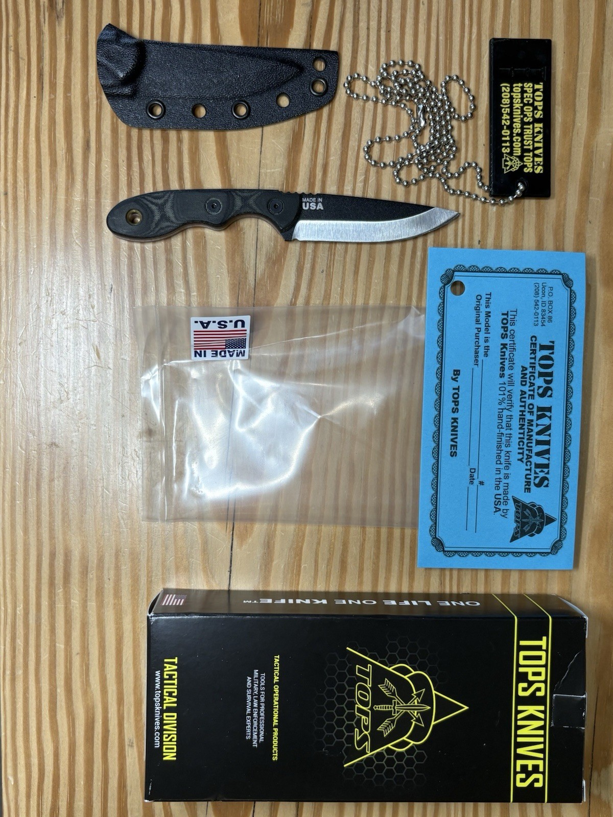 TOPS Mini Scandi Fixed Blade Knife MSK 2.5 MSK-BLM TOPS Mini Scandi Fixed Blade Knife MSK 2.5 MSK-BLM