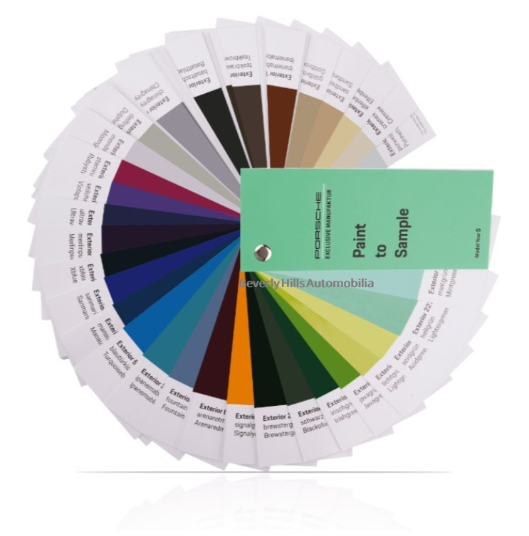 Porsche Paint to Sample Exclusive Manufacture 25 to 2026 Color Chart Wheel Porsche Paint to Sample Exclusive Manufacture 25 to 2026 Color Chart Wheel