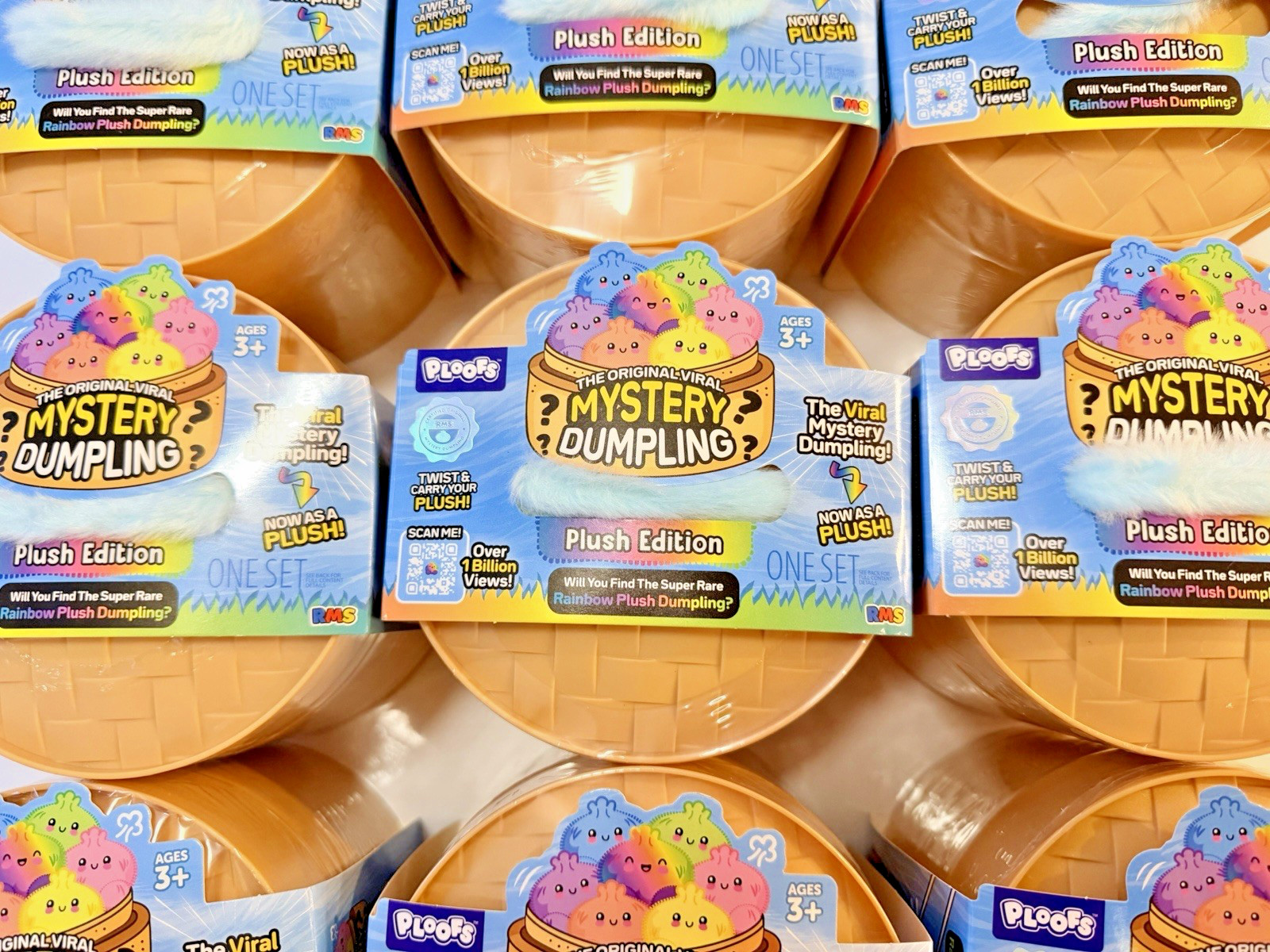 One (1) RMS The Original Mystery Dumpling Ploofs Rainbow Plush Edition One (1) RMS The Original Mystery Dumpling Ploofs Rainbow Plush Edition