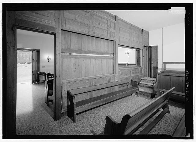 20. Interior, general view from the east looking from the northeast meeting 20. Interior, general view from the east looking from the northeast meeting