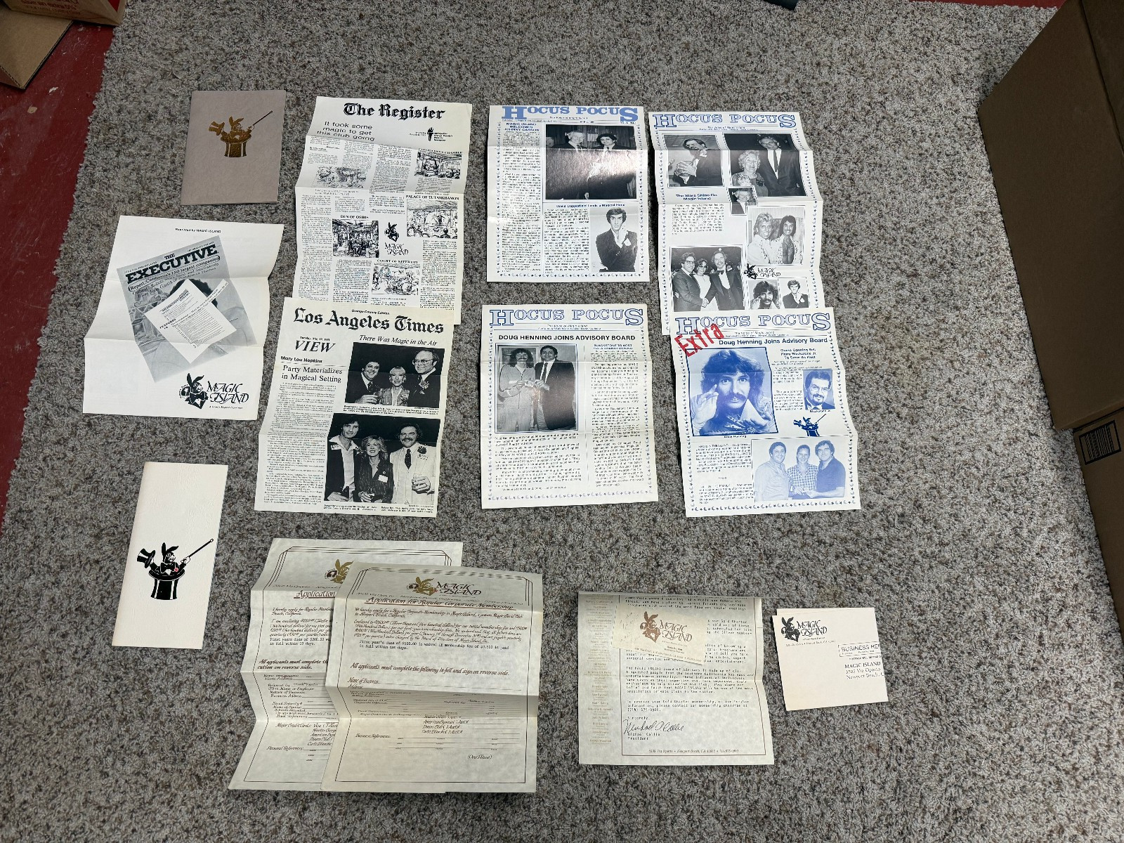 Vintage 1981 Magic Island Newport Beach COMPLETE Charter Membership Kit w/ Env Vintage 1981 Magic Island Newport Beach COMPLETE Charter Membership Kit w/ Env