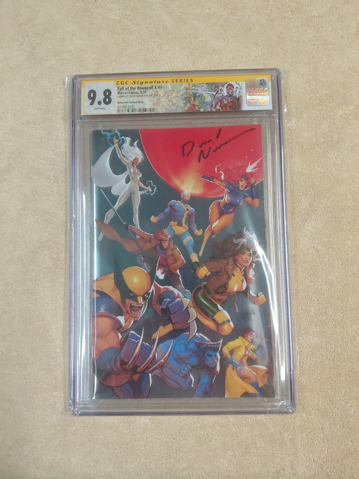 FALL OF THE HOUSE OF X #1 CGC 9.8 SS Signed David Nakayama Custom Label Marvel FALL OF THE HOUSE OF X #1 CGC 9.8 SS Signed David Nakayama Custom Label Marvel