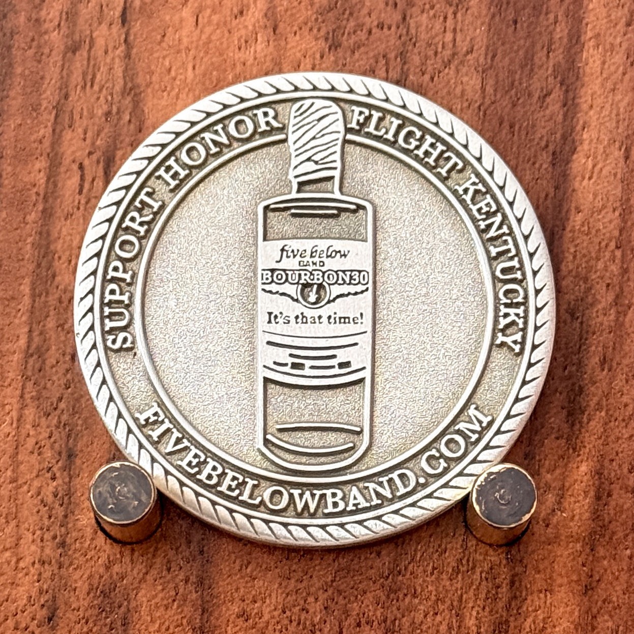 Five Below Band Bourbon 30 Flight Kentucky Themed Challenge Coin W#17 Five Below Band Bourbon 30 Flight Kentucky Themed Challenge Coin W#17