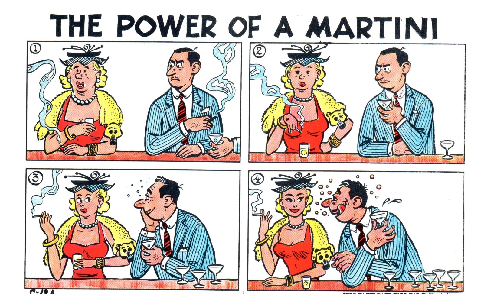 1950s PHOENIX ARIZONA AZ PETLEY LAFF CARD POWER OF A MARTINI POSTCARD P8544 1950s PHOENIX ARIZONA AZ PETLEY LAFF CARD POWER OF A MARTINI POSTCARD P8544