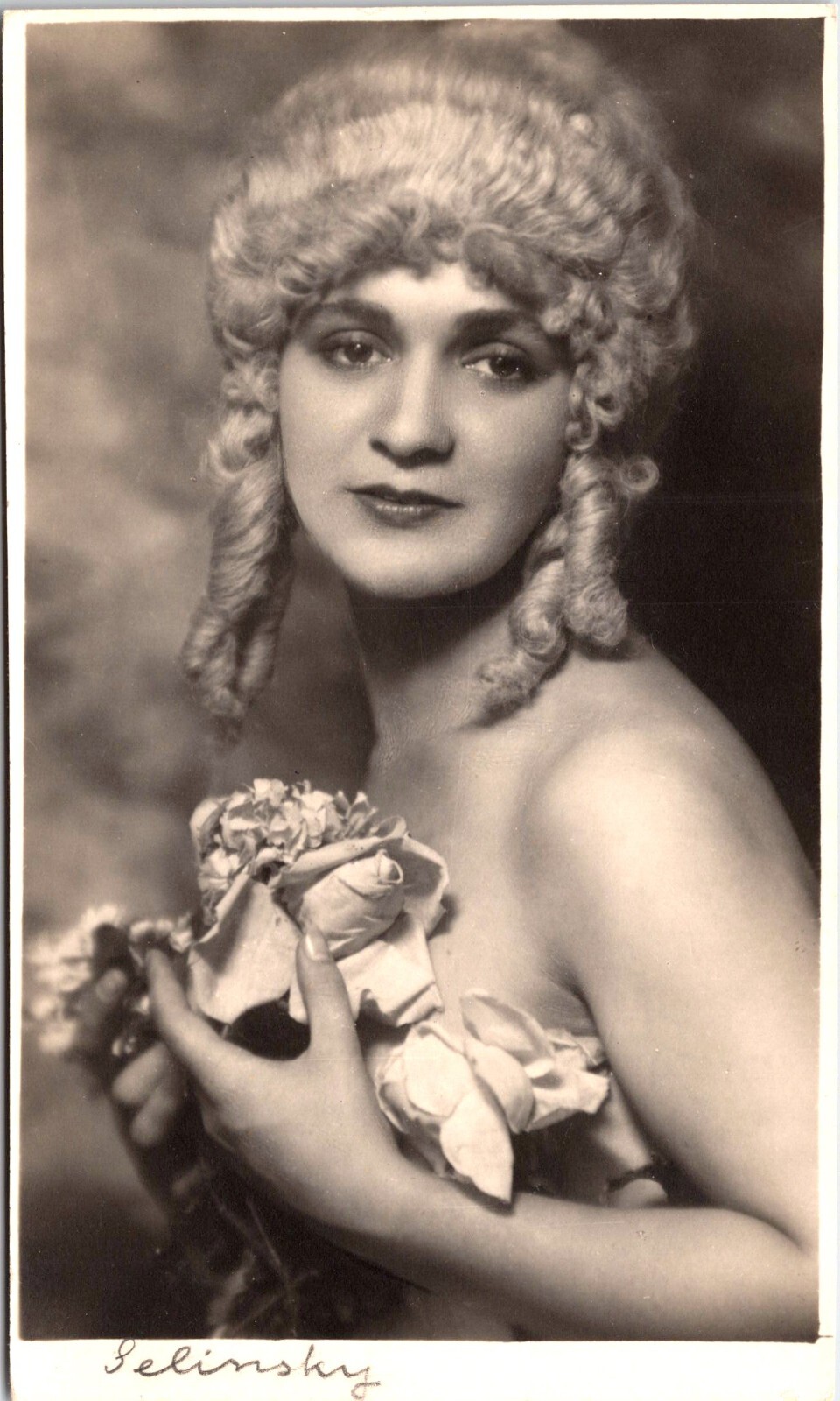 SELINSKY :BEAUTIFUL STUNNING MYSTERY WOMAN :IDENTIFIED AS "SELINSKY" : RPPC 1924