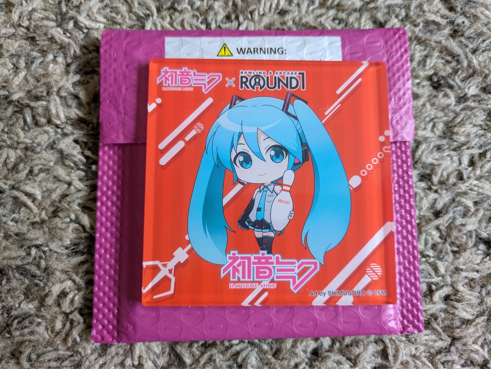 Hatsune Miku Acrylic Drink Coaster Phase 1 Limited Edition Collab Round 1 One