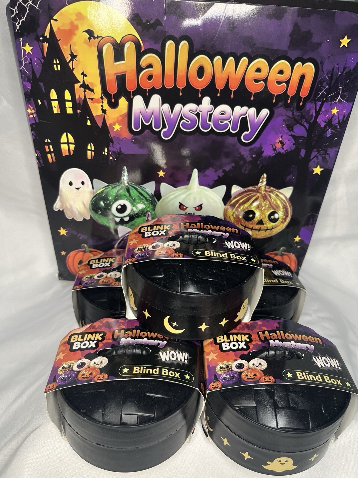 Blink Box Halloween Mystery Squishy Blind Box 5 Pack Full Case Sealed WOW