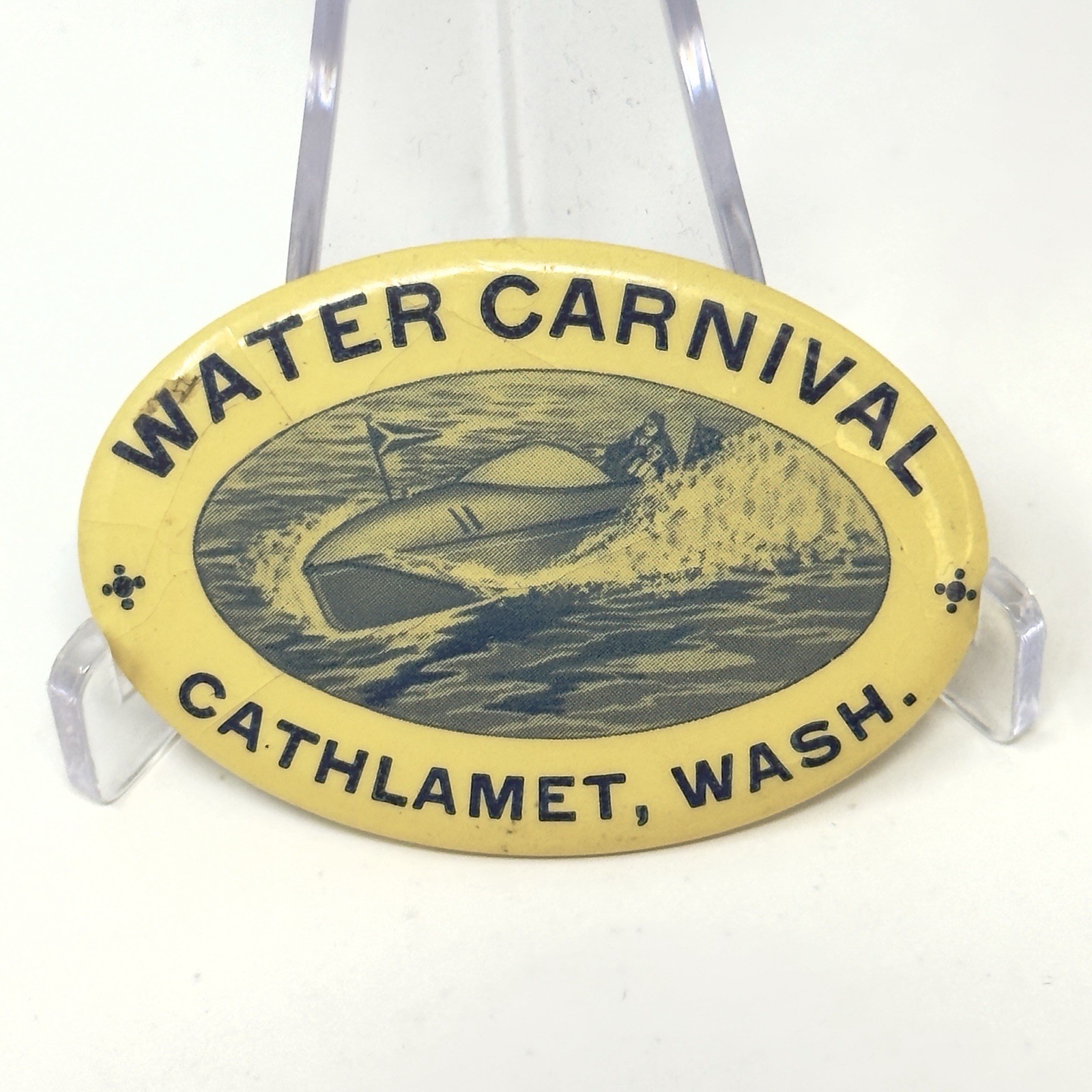 Rare 1909 Cathlamet, WA Water Carnival/Regatta Pinback Button By Irwin-Hodson Co Rare 1909 Cathlamet, WA Water Carnival/Regatta Pinback Button By Irwin-Hodson Co
