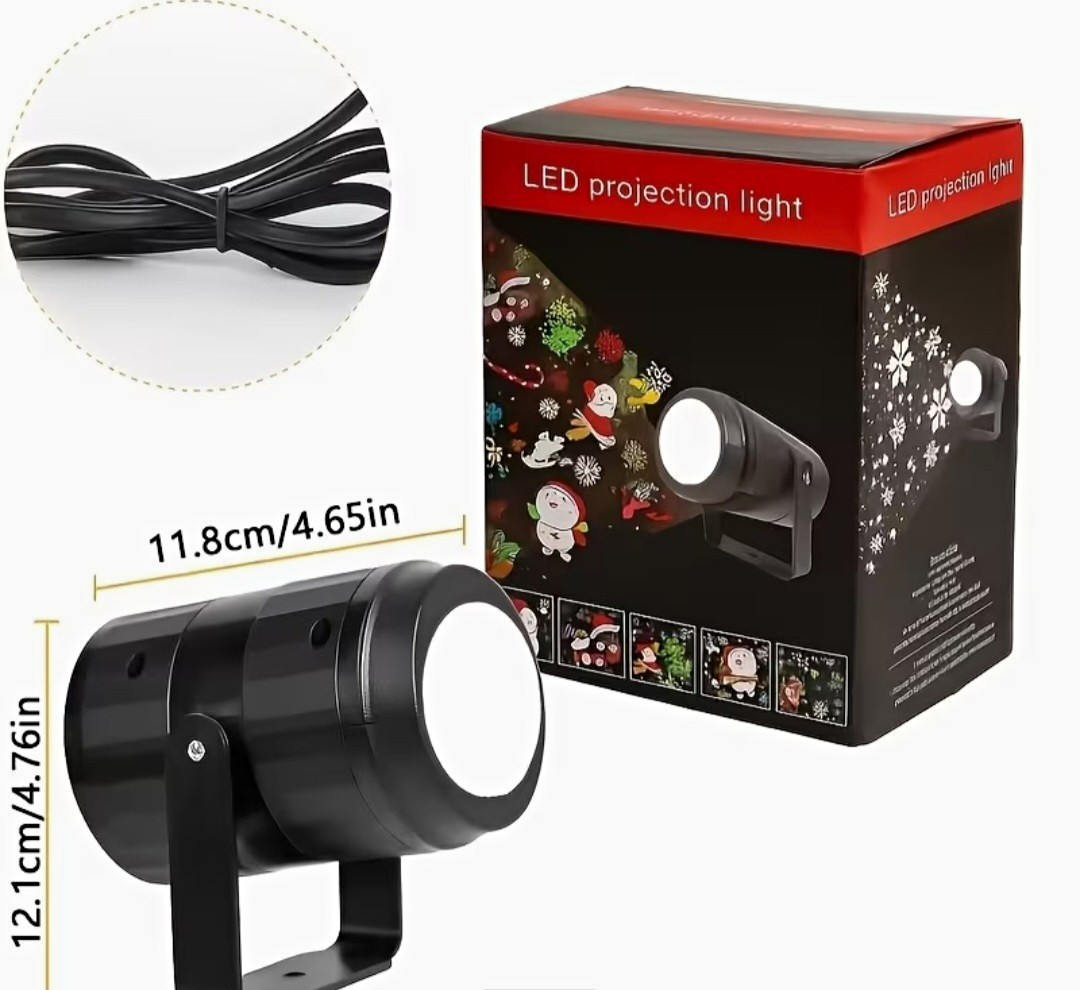 Halloween LED Projection Light Pattern Projector, Multicolor, Corded, Black Halloween LED Projection Light Pattern Projector, Multicolor, Corded, Black