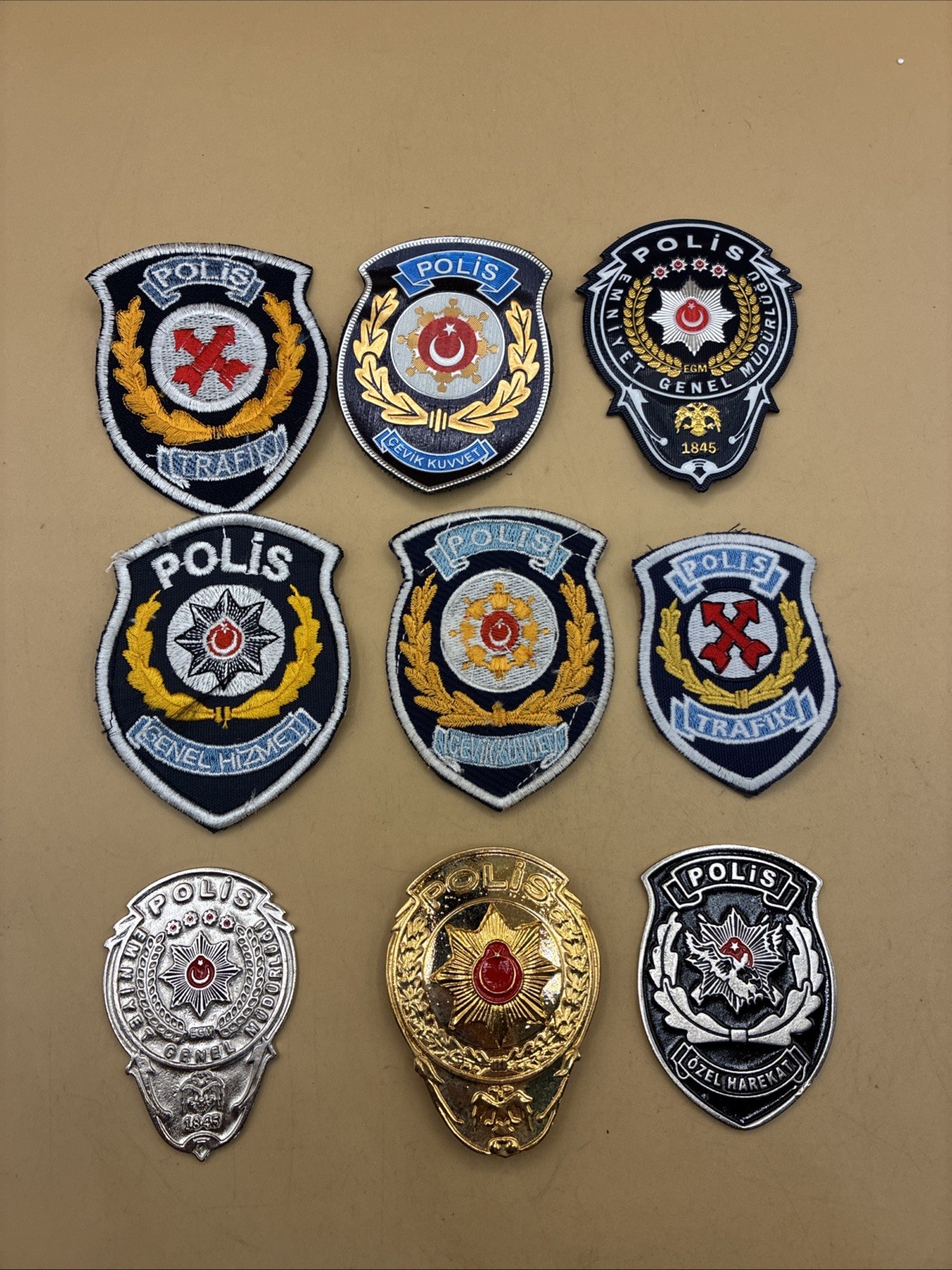 Authentic Turkish Police Patches