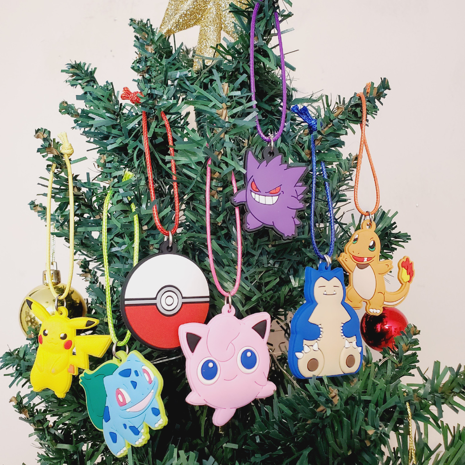 ⚡ Pokemon Christmas tree ornaments 7 piece set ⚡ video game ornaments Pikachu ⚡ Pokemon Christmas tree ornaments 7 piece set ⚡ video game ornaments Pikachu