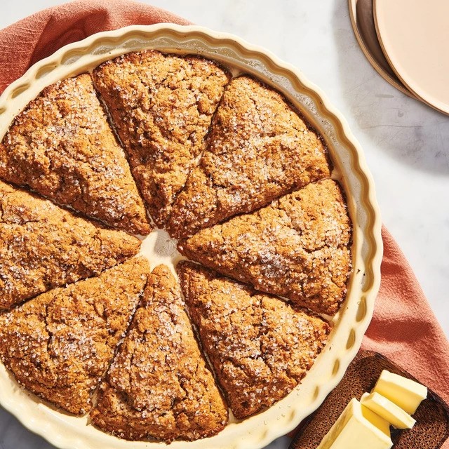 King Arthur Baking Company Ceramic Scone Pan NEW King Arthur Baking Company Ceramic Scone Pan NEW