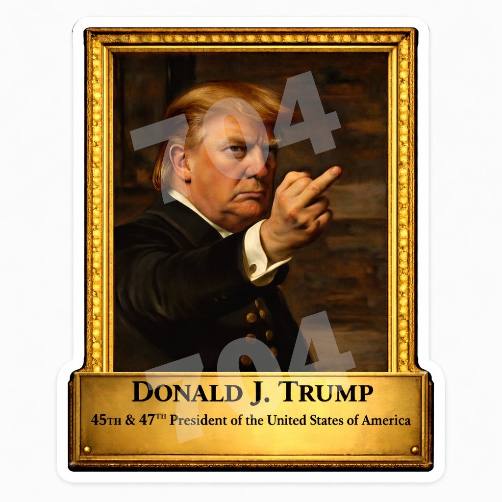 DONALD TRUMP president MAGA sticker USA America Finger Portrait DONALD TRUMP president MAGA sticker USA America Finger Portrait