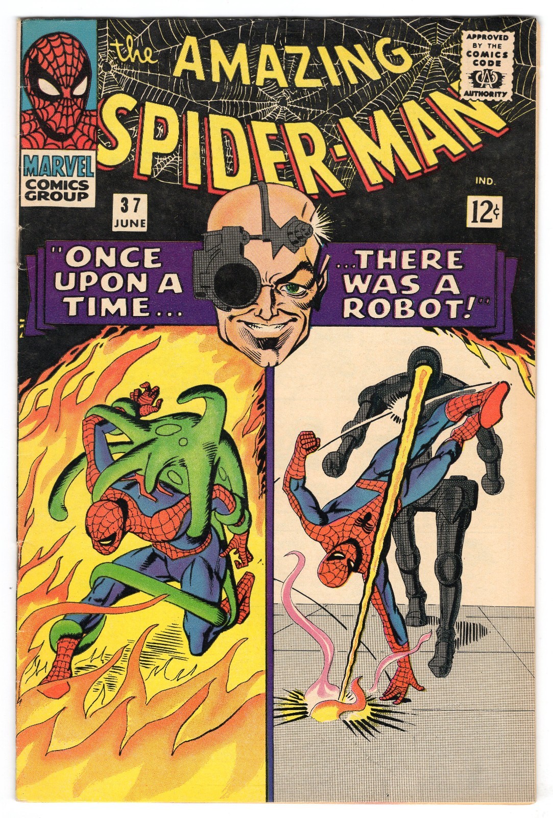 Amazing Spider-Man 37 1966 Marvel Comics VG/F 5.0 Intro Norman Osborn Gwen Stacy Amazing Spider-Man 37 1966 Marvel Comics VG/F 5.0 Intro Norman Osborn Gwen Stacy
