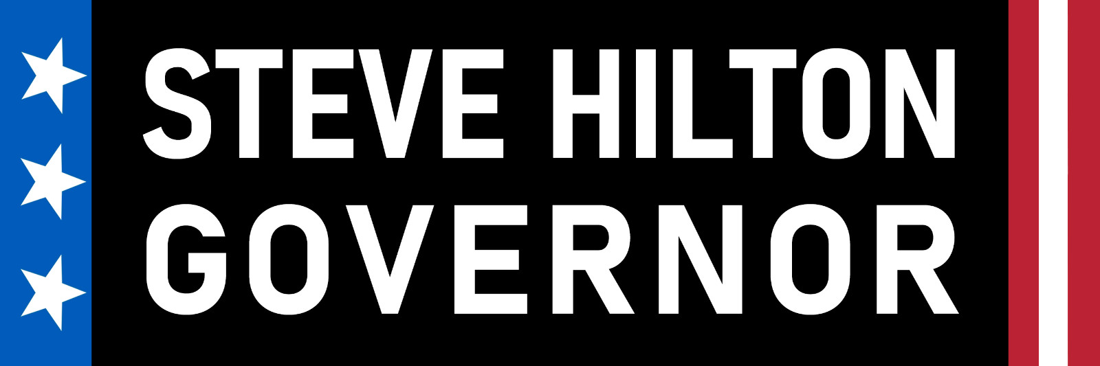 Steve Hilton Sticker Large 3x9" California Governor Stickers Steve Hilton Sticker Large 3x9" California Governor Stickers