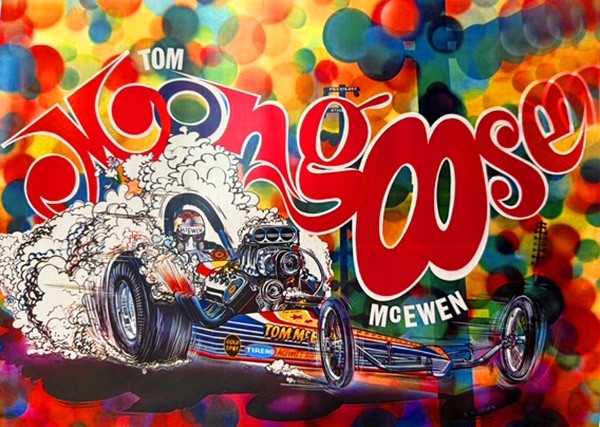 VRHTF NHRA RARE VTG "SUPER COOL TOM THE "MONGOOSE" MCEWEN" 11" X 17" POSTER"