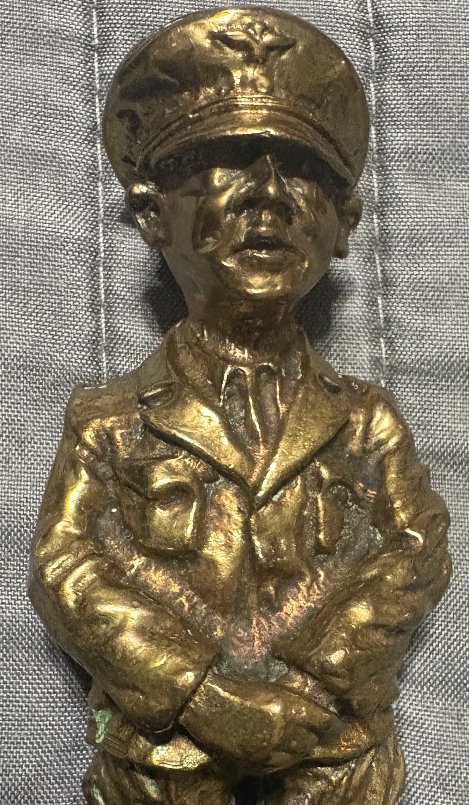 Rare Vintage Small Brass Figurine of Adolph Hilter Rare Vintage Small Brass Figurine of Adolph Hilter