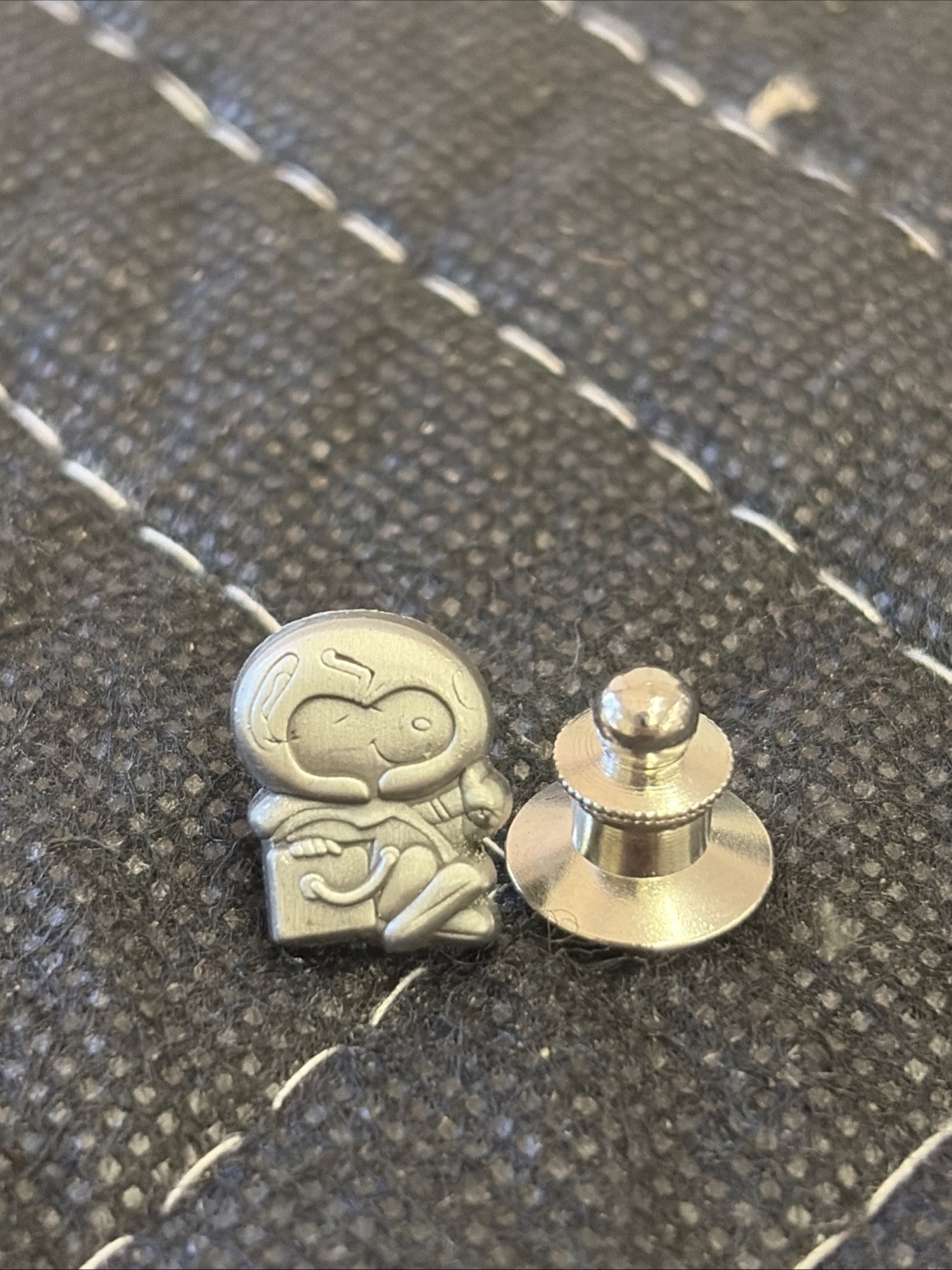 NASA Snoopy Astronaut Employee Silver Tone Award Lapel Pin - REPRODUCTION NASA Snoopy Astronaut Employee Silver Tone Award Lapel Pin - REPRODUCTION