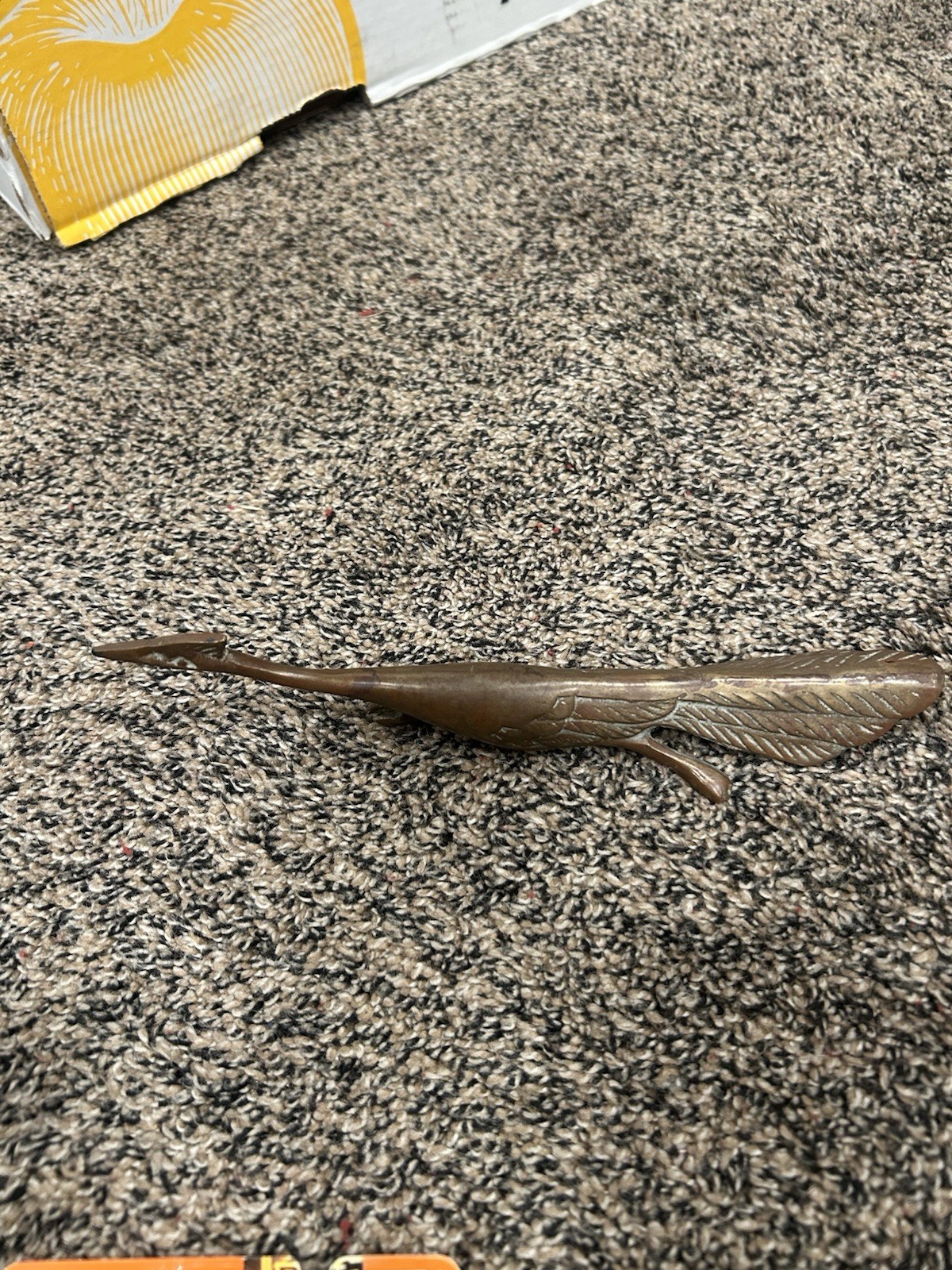 Roadrunner Figurine Vintage Mid Century Brass Decor Bird Paperweight Roadrunner Figurine Vintage Mid Century Brass Decor Bird Paperweight